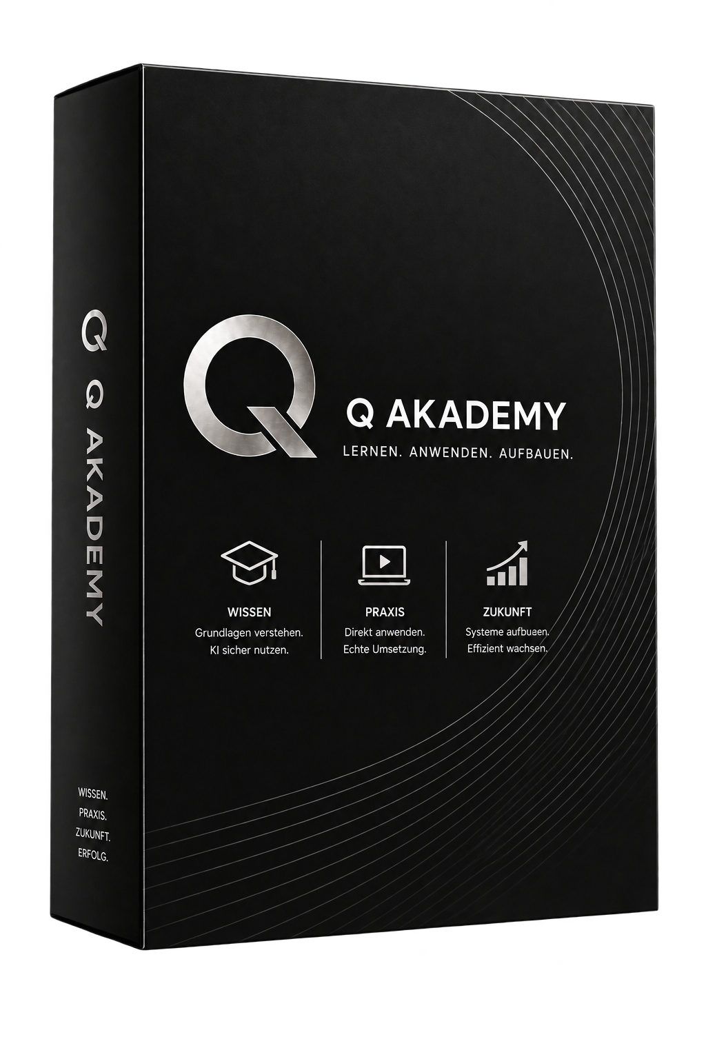 3D-Produktbox von Q Akademy