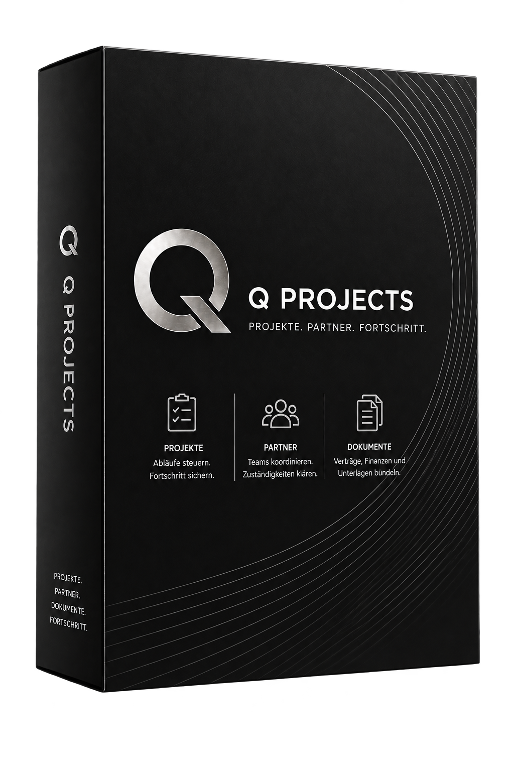 3D-Produktbox von Q Projects