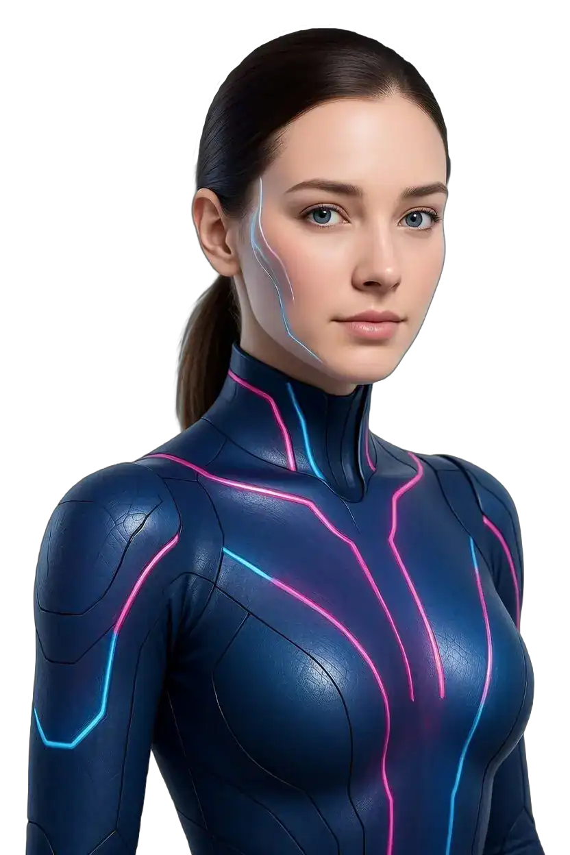 Qore OS KI-Betriebssystem Dashboard mit digitaler Assistentin Ava